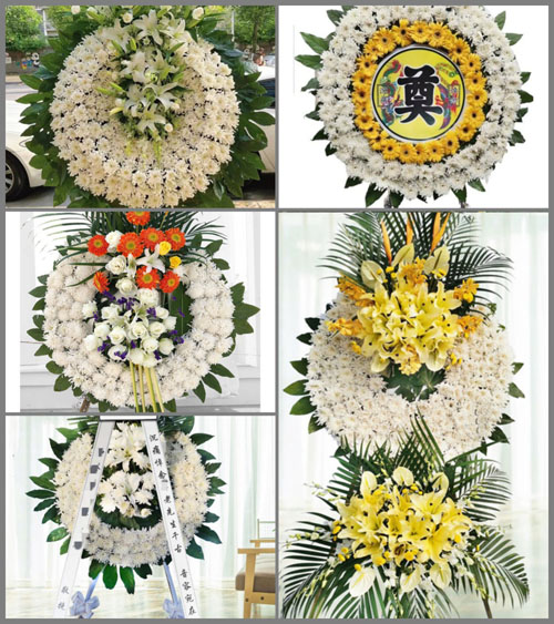 广东湛江市吴川市长岐镇山秀村花圈速递