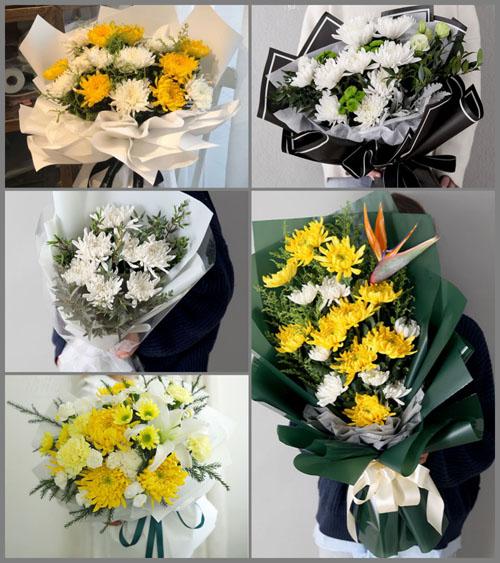 广东湛江市吴川市长岐镇山秀村白事花束代送